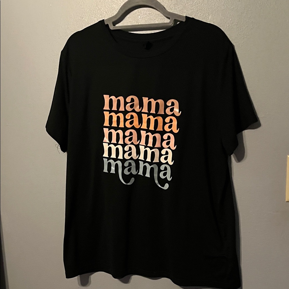 SHEIN Black 'Mama' Graphic Tee